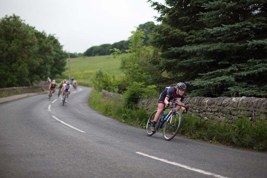 CANYON//SRAM Racing: Hannah Barnes in the break on Stage 3 at the Aviva Women's Tour
