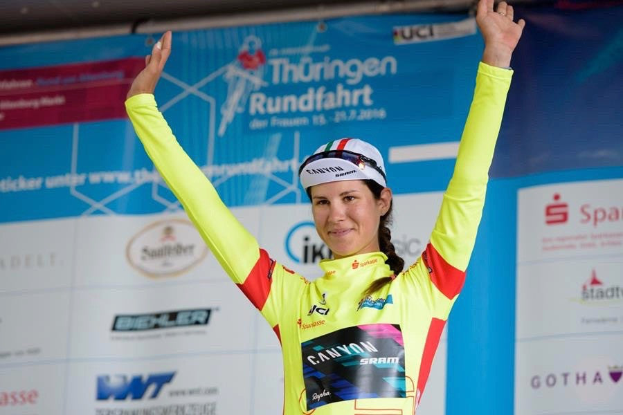 CANYON//SRAM Racing: Elena Cecchini takes the yellow leader's jersey at Thüringen Rundfahrt