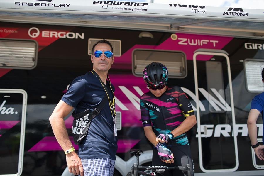 CANYON//SRAM Racing: Guarischi prepares to return to racing after a broken elbow
